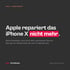 Textkachel von iTechGenius: Apple repariert das iPhone X nicht mehr