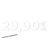 Monatlich kündbar für dauerhaft 29,90 € mtl. statt 49,90 € mtl. in weißer Schrift auf schwarzem Grund.