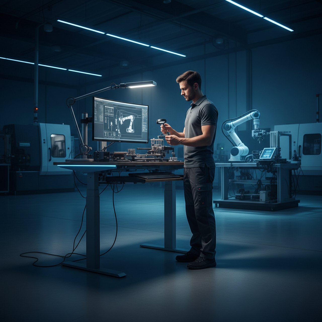 Arbeitsplätze und Ergonomie