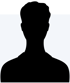 Schwarze Silhouette einer Person vor weißem Hintergrund mit einem grünen Streifen oben.
