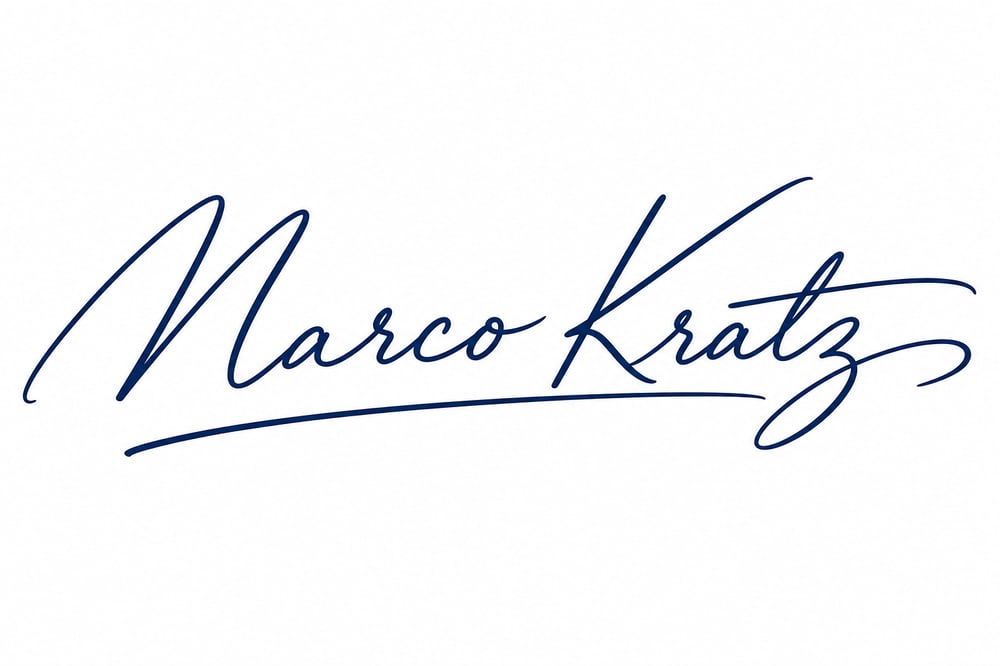 Unterschrift von Marco Kratz, Geschäftsführer von Mobility Personal