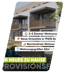 Moderne Balkone eines Neubaus mit Text zu 2-5 Zimmer Wohnungen, Barrierefreiheit und Größen ab 52m² in 79276 Reute.