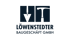 Logo Löwenstedter Baugeschäft GmbH mit Schaufel und Hammer