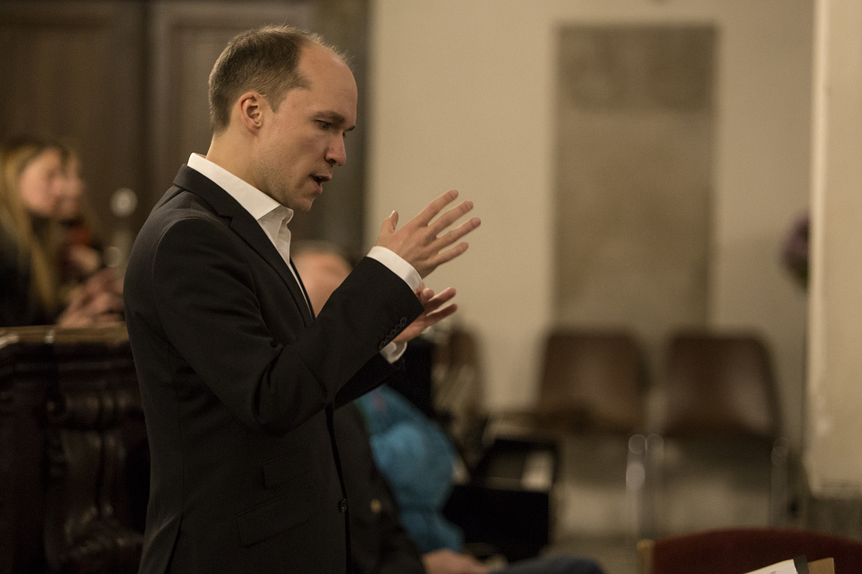 Deutscher Jugendkammerchor performing at the opening concert Forever Young in the Mariahilferkirche, Voices of Spirit 2017, Graz