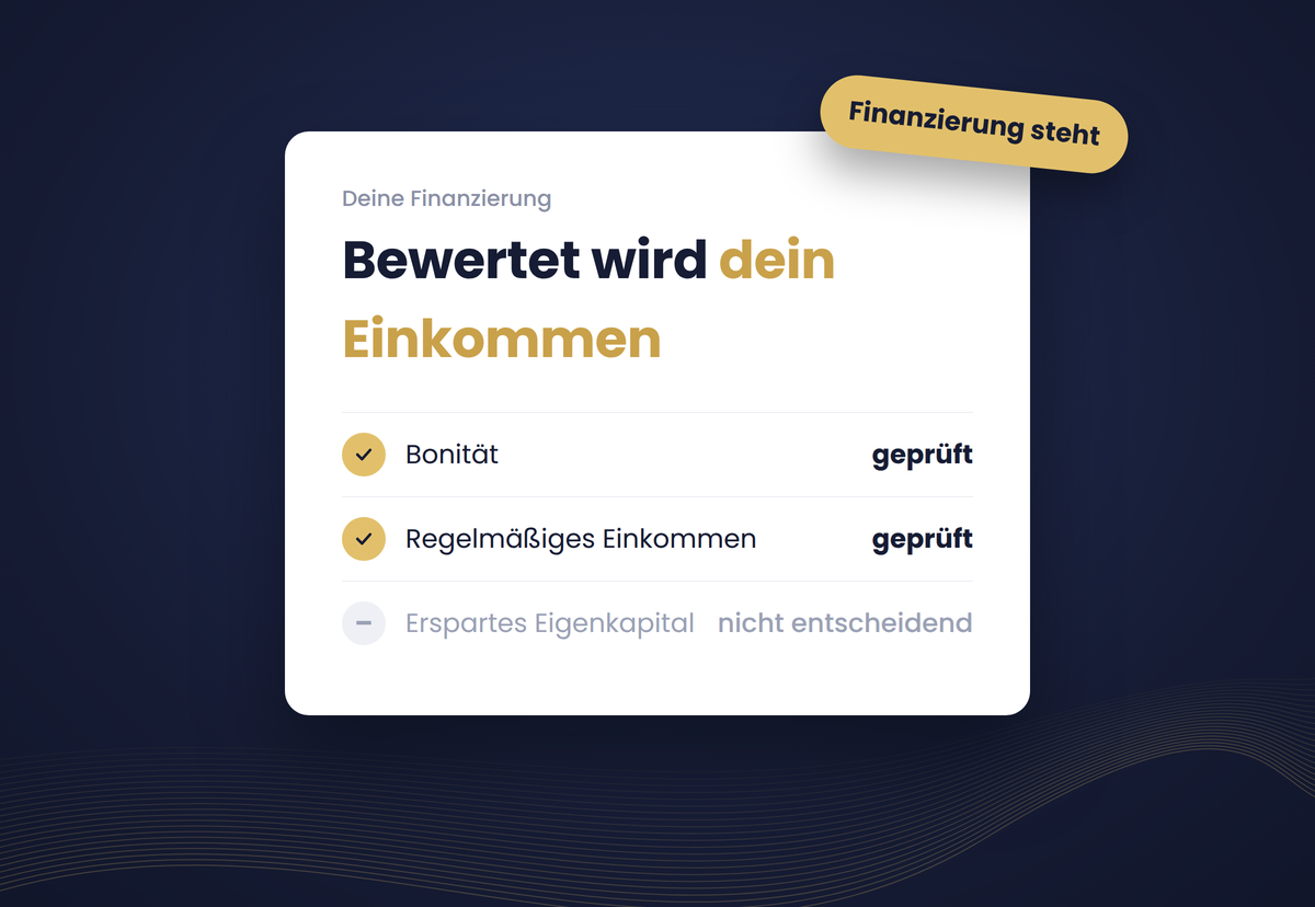 Auch mit wenig Eigenkapital