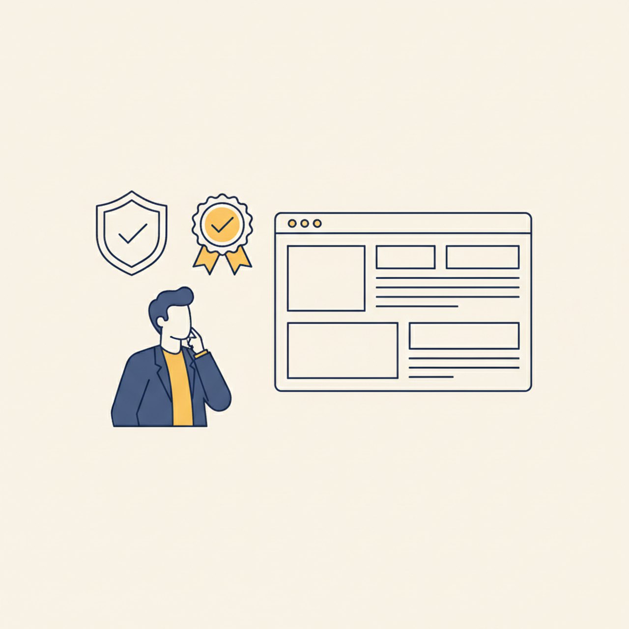 Illustration: Professionelle Website für Hundeschulen, Hundetrainer und Hundedienstleister – Vertrauen schaffen und mehr Anfragen generieren