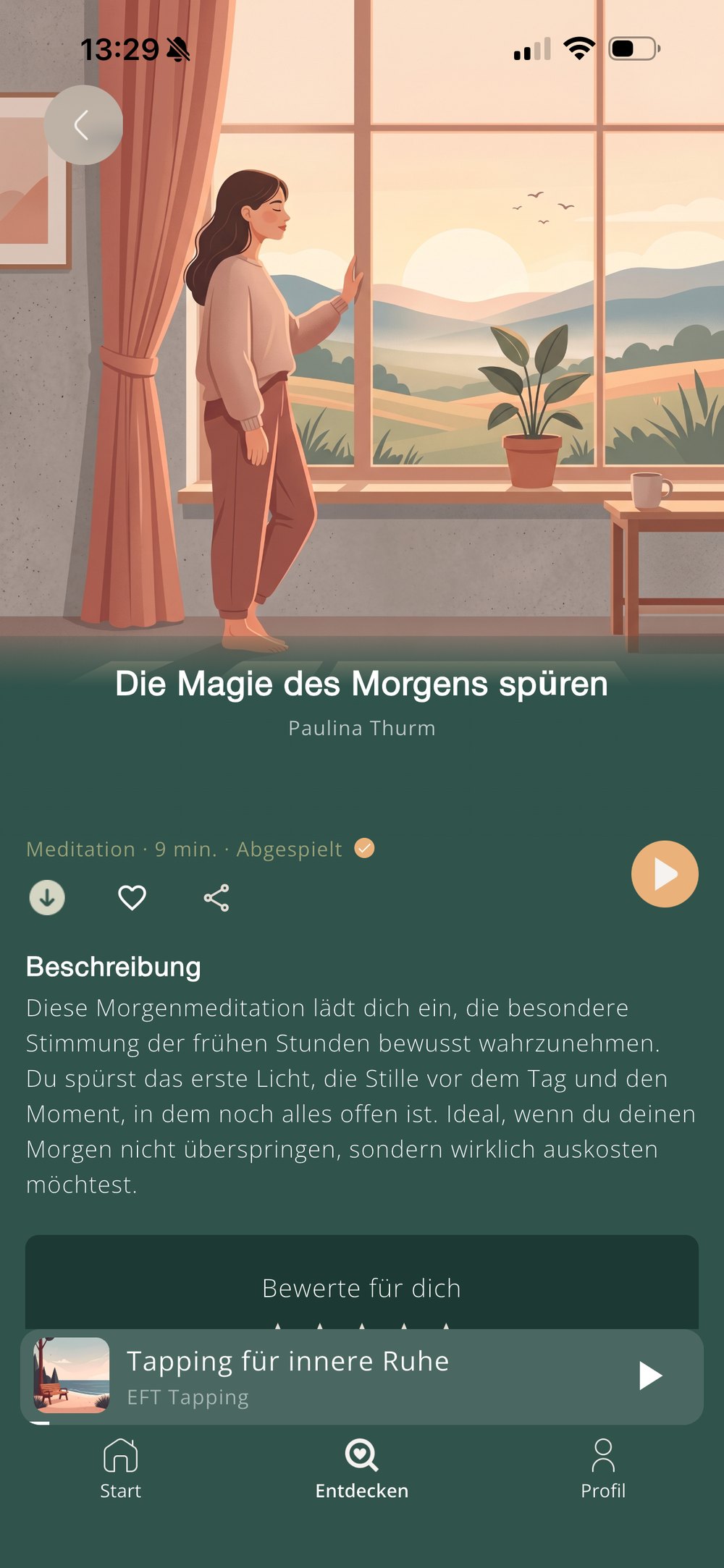 Ein Audio mit Beschreibung und Download