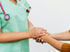 Nurse providing compassionate care in pain control clinic support