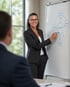 Stephanie im Strategiegespräch