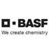 BASF-Logo mit dem Text "We create chemistry".