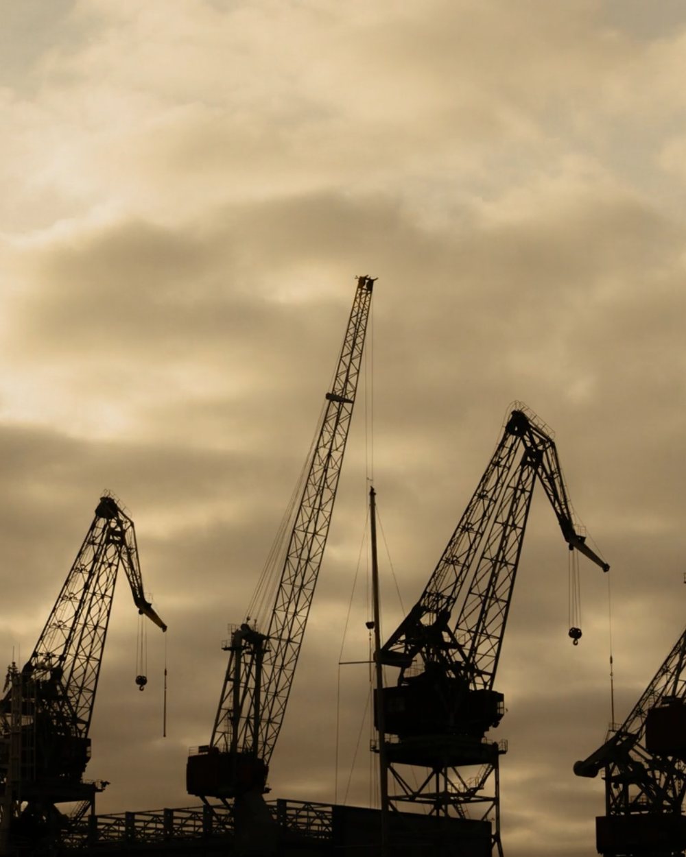 Hafenkräne im Hamburger Hafen