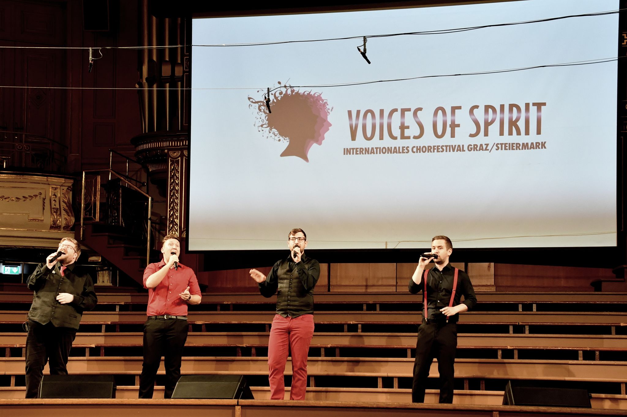 Choir in concert during the Hello World series, Voices of Spirit 2021, Graz