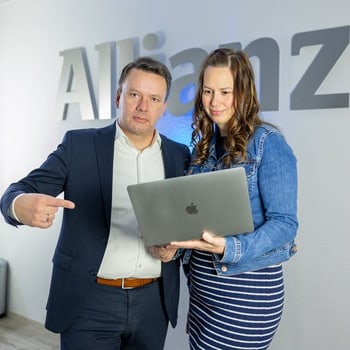 Katrin und Jörg Wenke, Geschäftsführer der Allianz Generalvertretung Wenke OHG in Delitzsch