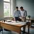 Zwei Kolleginnen besprechen Unterlagen im Büro der BBNI GmbH
