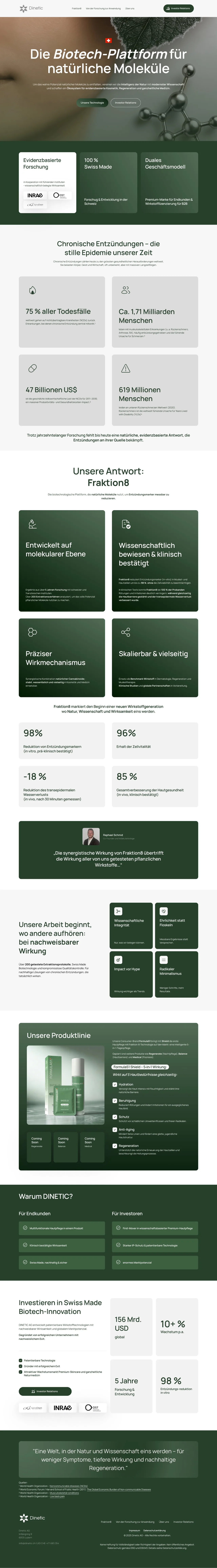 Website von Dinetic AG