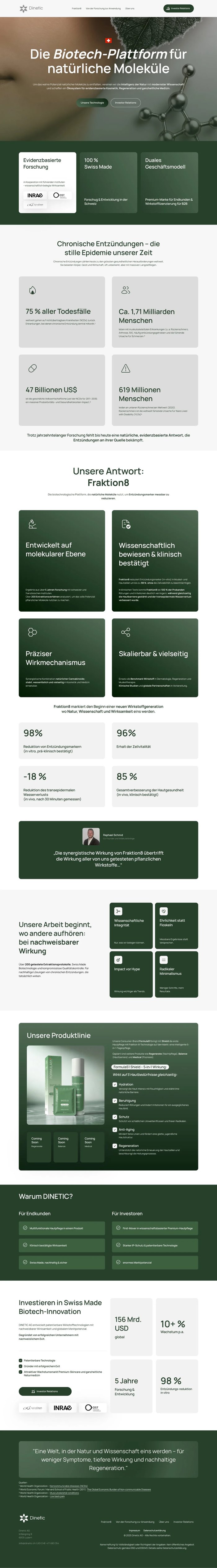 Website von Dinetic AG