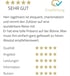 Kundenbewertung mit 5 Sternen, der Überschrift "SEHR GUT" und Text "Herr Jagdmann ist eloquent, charismatisch".