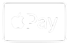 Apple Pay Logo auf grünem Hintergrund, weißer Apfel und "Pay"-Schriftzug.