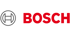 Roter Bosch Schriftzug neben einem grauen Anker-Symbol im Kreis auf schwarzem Hintergrund.