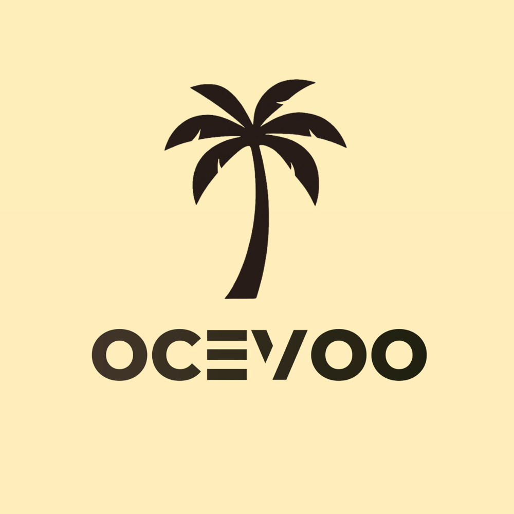 Das Wort „OCEVOO“ in dunklen Buchstaben auf hellgelbem Hintergrund.