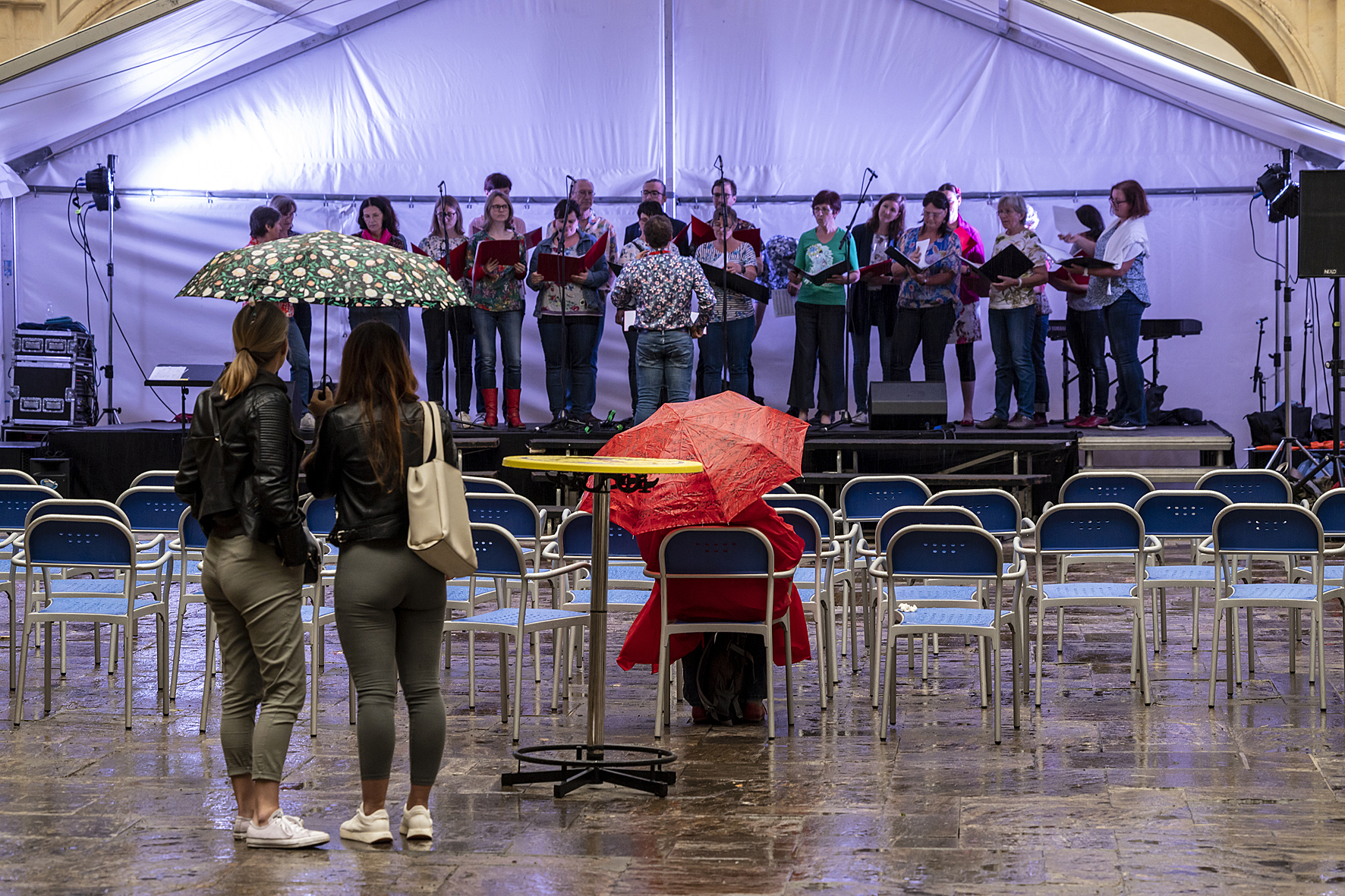 Coralzon, the Singkreis of St. Stefan ob Stainz, at the Long Night of Choirs in the Landhaushof, Voices of Spirit 2022, Graz