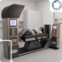 Patient lying on a spinal decompression therapy table