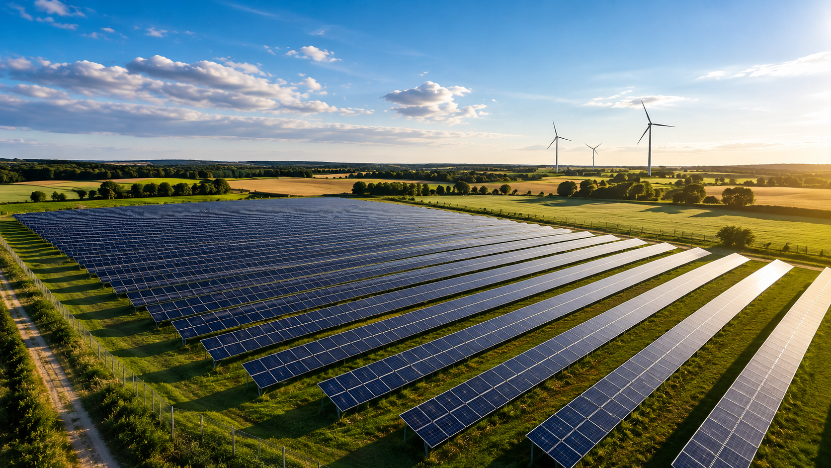 Solarpark auf Freifläche