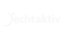 Weißes "echtaktiv"-Logo mit stilisiertem menschlichem Umriss, der das "e" bildet, auf dunkelgrünem Hintergrund.