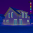 Thermografieaufnahme eines Hauses mit Farbskala von -5,5 °C bis 5,9 °C.