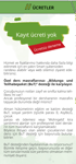 Türkischer Text über "Gebühren" mit "Keine Anmeldegebühr" und "Kostenlose Testphase", gefolgt von Details zur BuT-Unterstützung.