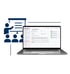 Laptop mit der Software "Schulungsverwaltung" und daneben ein Piktogramm einer Schulungsgruppe - Krisenstab-Software Notfall- und Krisenmanager (NKM®).