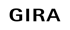 Schwarzer GIRA-Schriftzug auf dunkelgrünem Hintergrund.