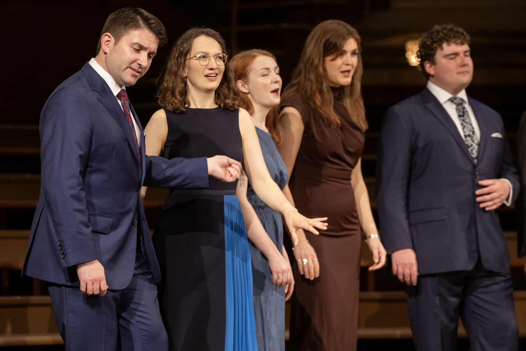 Soloist of VOCES8 during the gala concert in the Stefaniensaal, Voices of Spirit 2025, Graz