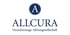 Allcura Versicherungs-Aktiengesellschaft Logo mit einem blauen Kreis und weißem "A" darüber.
