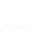 Weißes Logo mit stilisiertem M und F, darunter der Text "Leoben" auf dunkelgrünem Hintergrund.