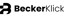 Logo von BeckerKlick mit einem stilisierten "B" und dem Wort "BeckerKlick" in Schwarz auf grünem Hintergrund.