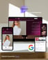 BeautyMania Cosmetic Website – Darstellung auf Desktop, Tablet & Smartphone mit Google-Symbol
