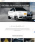 Weißes Auto mit "Chiptuning Konfigurator" und "FINDEN" Schaltfläche auf der Motorhaube.
