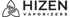 Logo mit schwarzem keltischem Knoten links und dem schwarzen Text "HIZEN VAPORIZERS" auf grünem Hintergrund.