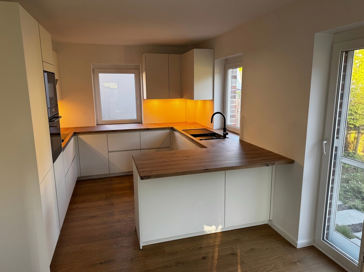 Passgenau geplante Altbau-Küche von Peis Küchen