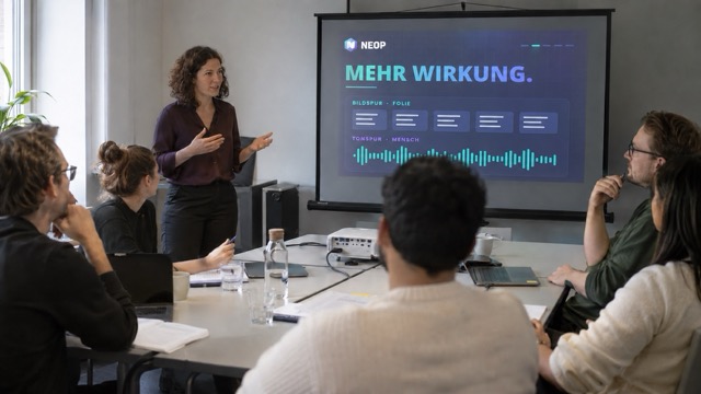 Inhouse-Präsentationstraining in kleiner Gruppe im Unternehmen