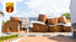 Museum Marta Herford mit geschwungener Backsteinarchitektur, dem Stadtwappen von Herford und Schriftzug an der Fassade.
