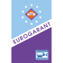 Blau-violettes Logo mit "EUROGARANT" diagonal, AIRC-Emblem mit Sternen und "Karosserie Fachbetrieb" unten.