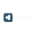 MEP24 Logo: Weißes, sechseckiges Symbol in einer abgerundeten blauen Kachel neben dem weißen Text "MEP24".