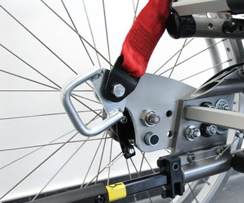 Kraftknotenadapter an einem Rollstuhl