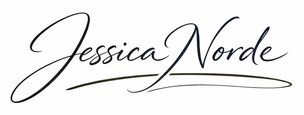 Schwarze handschriftliche Schriftzüge "Jessica Norde" mit einem horizontalen Strich darunter.