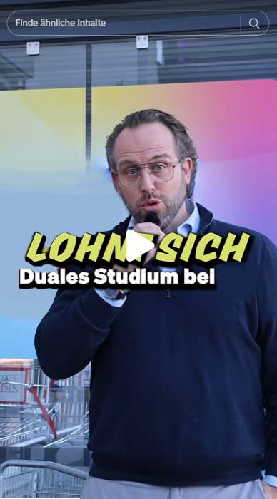 Standbild aus dem Video über das duale Studium im Handel