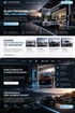 E-Motion Website für Elektromobilität mit verschiedenen E-Auto-Modellen, Ladestationen und Service-Informationen.