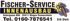 Fischer-Service Innenausbau Logo mit Hammer, Nagel, Adresse Untergasse 60A, 55411 Bingen Dromersheim und Tel. 0160-7876541, Erik Stork.