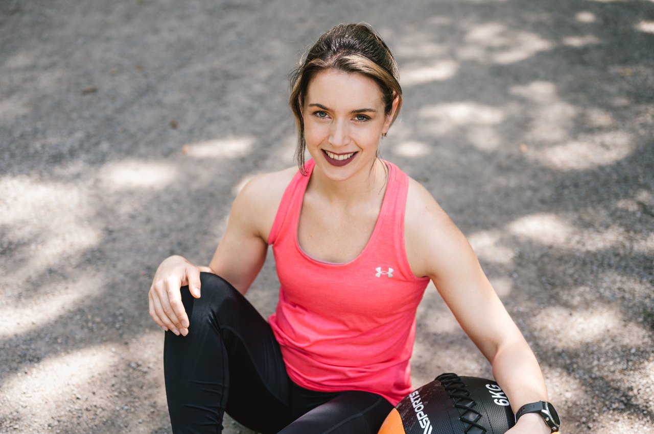 Alexandra Bey im Athletiktraining